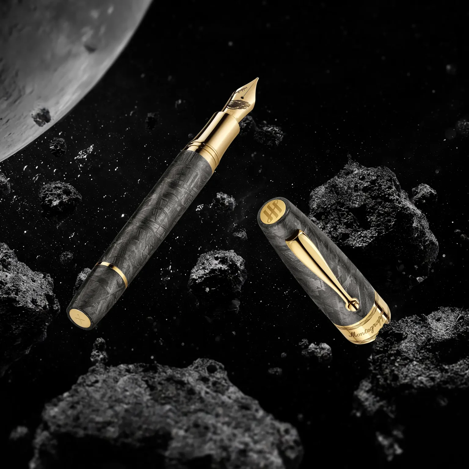 Montegrappa Muonionalusta Meteorite Dolma Kalem1