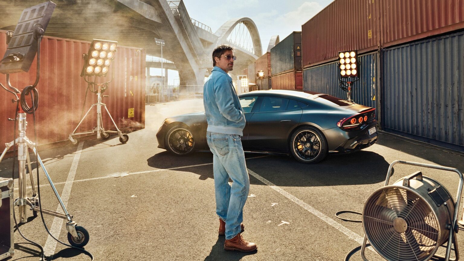Brad Pitt ve Mercedes Amg